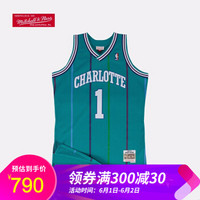 NBA-Mitchell&Ness 复古球衣-SWINGMAN球迷版-黄蜂队- 马格西·博格斯 图片色 L