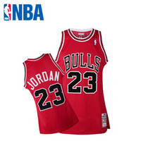 NBA M&N 迈克尔·乔丹 88-89赛季 珍藏版篮球服 AU球衣 ADS1169A 红色 L