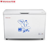 万宝（Wanbao）BC/BD-343D 343升商用冰柜 卧式冷柜 实用单门 冷冻柜 保鲜柜 家用 白色