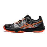 ASICS亚瑟士 男羽毛球鞋 透气运动鞋 GEL-FASTBALL E712N-001 黑色/橙色 43.5