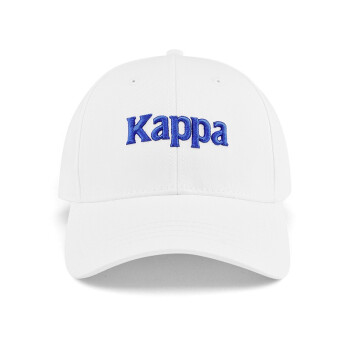Kappa卡帕 情侣男女款棒球帽遮阳帽鸭舌帽 |K09Y8MB01 韩国白-012 均码