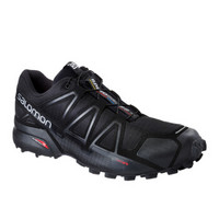 萨洛蒙（Salomon） 男款户外轻便越野跑鞋 宽鞋楦SPEEDCROSS 4 WIDE 黑色402373 UK9.5(44)