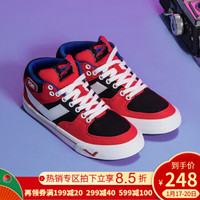 PONY/波尼夏季新款ATop滑板鞋时尚男运动透气板鞋韩版硫化鞋休闲鞋82M1AT03 红色（夏季款男） 42