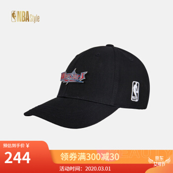 NBA STYLE潮流服饰 勇士队 金属logo个性飘带刺绣弯檐棒球帽子 图片色 均码