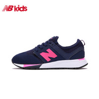New Balance nb大童鞋 女大童运动鞋 儿童鞋休闲鞋 KL247NPG/藏青色 37码/22.5cm