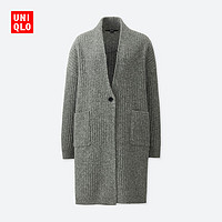  UNIQLO 优衣库 412150 羊毛罗纹针织大衣