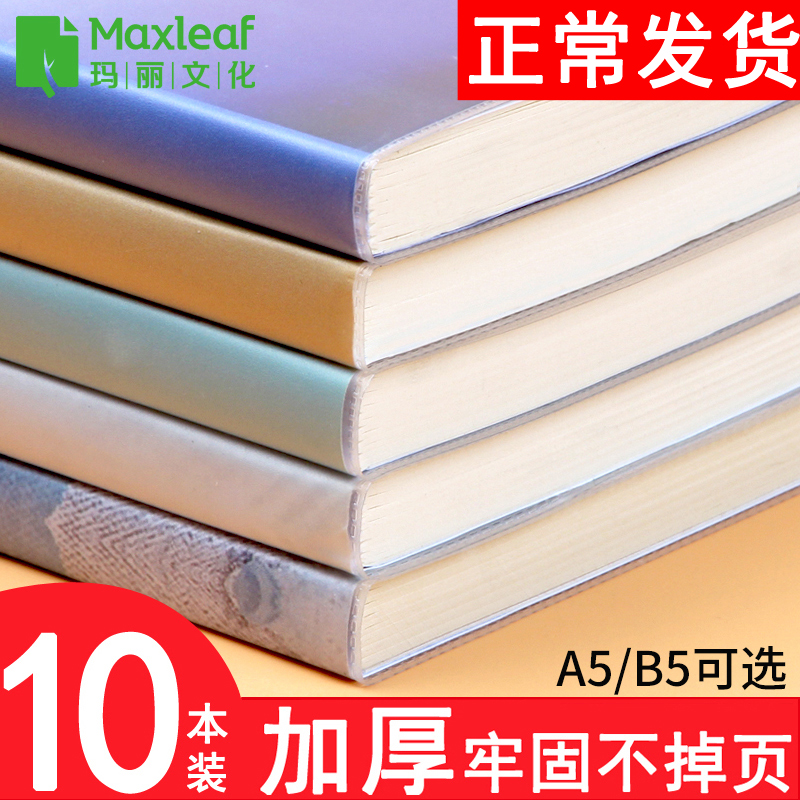 Maxleaf 玛丽 A5小清新胶囊笔记本 5本装