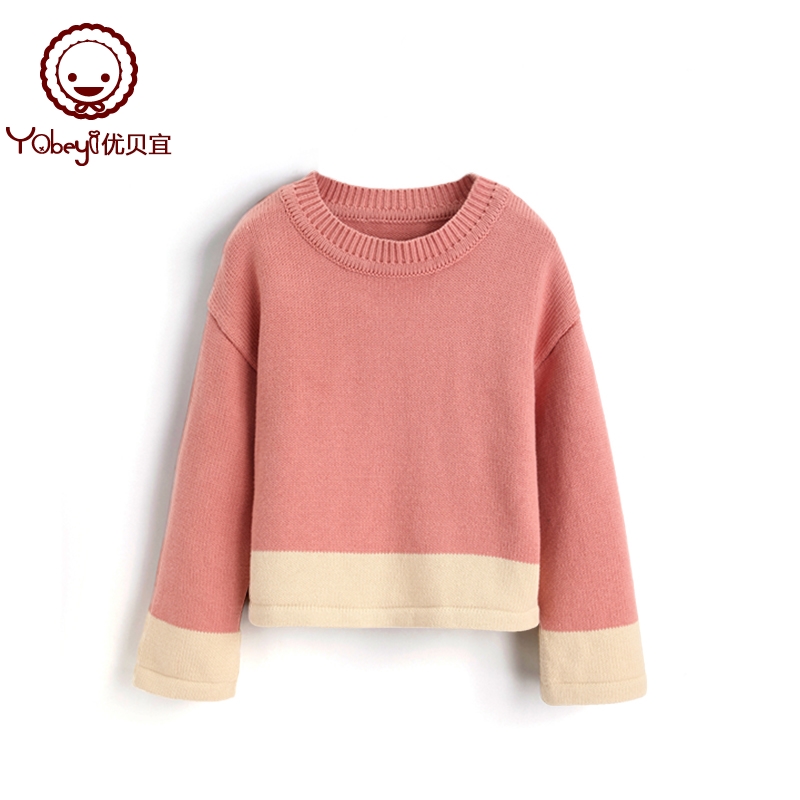 Yobeyi 优贝宜 女童纯棉针织毛衣