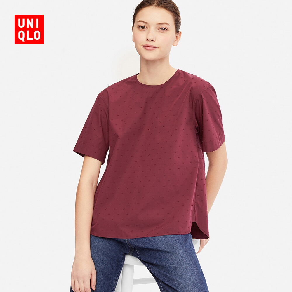 UNIQLO 优衣库 411369 女士提花上衣 