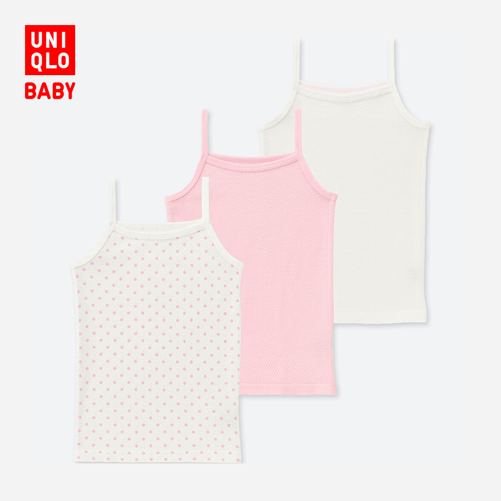 UNIQLO 优衣库 406874 婴幼儿网眼吊带衫 3件装