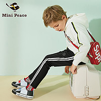 minipeace 太平鸟童装 男童条纹运动长裤