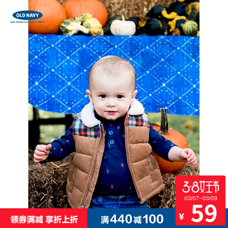 Old Navy 老海军 226919-1Z 男婴仿羊羔绒夹棉马甲