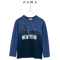 ZARA NEW YORK 00371777427 儿童印字渐变色T恤