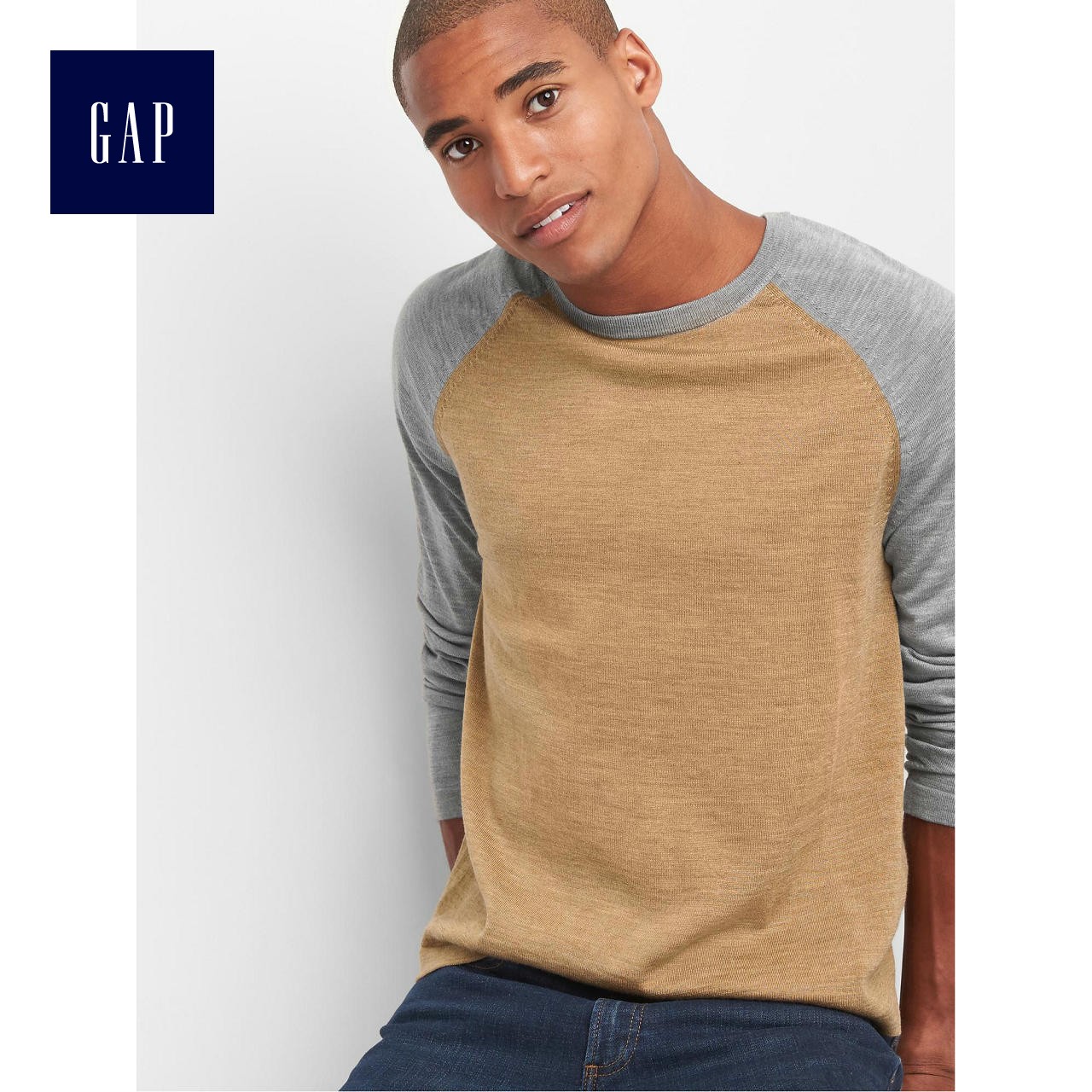 Gap 盖璞 851531 美利奴羊毛 男士上衣