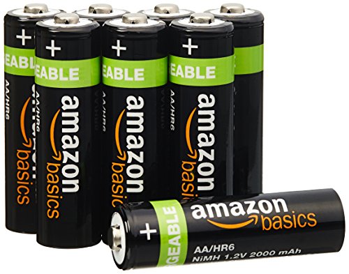 AmazonBasics 亚马逊倍思 AA 5号 镍氢充电电池 （8节、2000mAh）