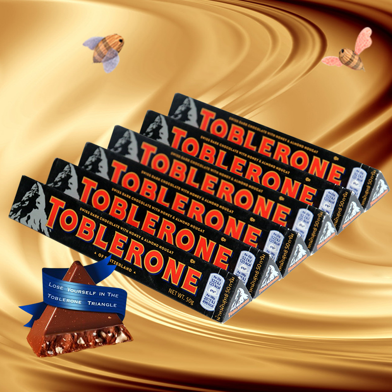 TOBLERONE 瑞士三角 黑巧克力 50g*6条