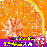 四川日照当天采摘桔子新鲜橘子水果 五斤  14-16枚