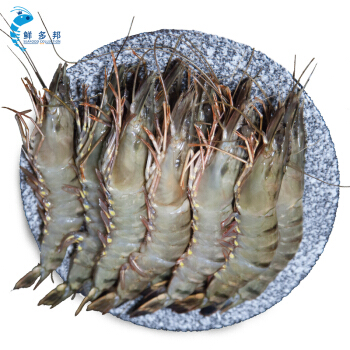 鲜多邦  冷冻大虾净重约650g 越南大个黑虎虾约15只/盒 青岛直发 冻化鲜生鲜火锅食材 海鲜水产
