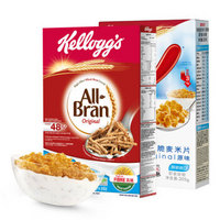 家乐氏（Kellogg‘s） 全麦维315克/盒+香脆麦米片205克/盒 粗纤维麦片进口窈窕冲饮谷物 原味