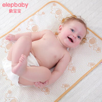 象宝宝（elepbaby）婴儿隔尿垫 可洗 4层加厚隔尿垫月经垫 2条装(小鹿)彩棉隔尿垫 50*37CM