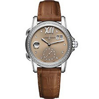 银联专享：ULYSSE NARDIN 雅典 3343-222B/30-09 女士双时区机械腕表