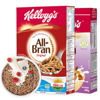 家乐氏（Kellogg‘s） 葡萄麦维285克/盒+全麦维315克/盒（共2盒）膳食纤维麦片谷物早餐 纤维套装