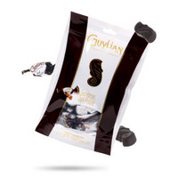 比利时进口 吉利莲(GuyLian) 黑巧克力立袋装124g 圣诞情人节礼物零食喜糖年货分享装