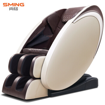 尚铭电器（SminG）按摩椅家用3D智能机械手电动太空舱全身按摩椅SM-790 棕色+米白色