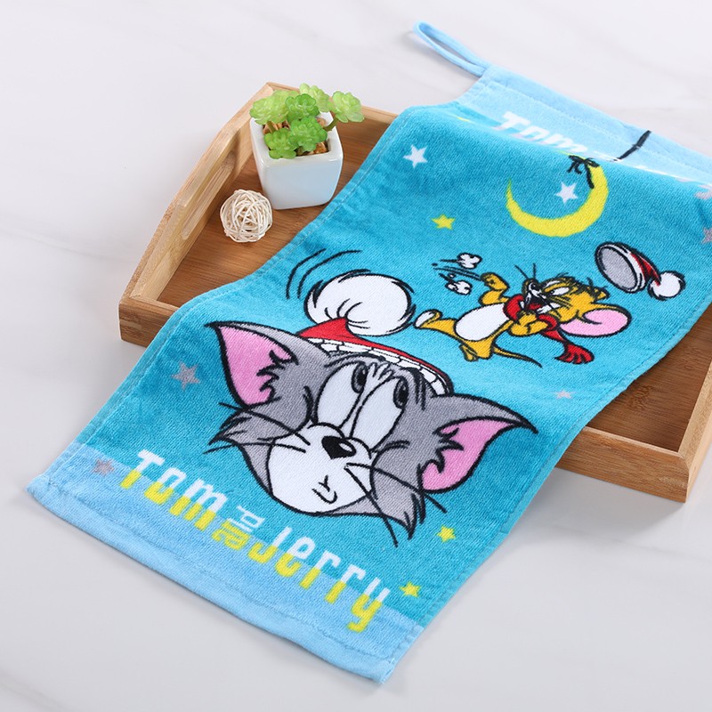 洁玉  卡通纯棉童巾 25*50cm 2件