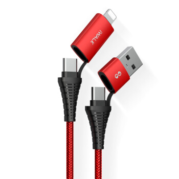爱沃可(iWALK)60WPD苹果快充编织数据线USB-C/Type-c to Lightning充电器线 红色 适用iPhone华为手机笔记本