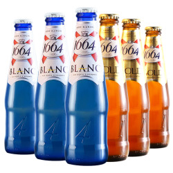 法国进口精酿blanc1664白啤酒金啤6瓶组合装