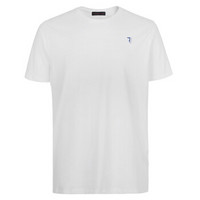 TRUSSARDI JEANS杜鲁萨迪男士白色圆领棉质基本款短袖T恤52T07XX 01 L码