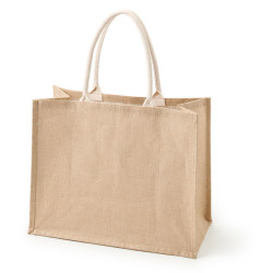 muji 黄麻 简易收叠购物袋a3