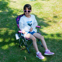 威野营（V-CAMP）折叠椅户外小孩便携式折叠椅子 幼儿园扶手椅 靠背休闲椅 写生椅（独角兽）
