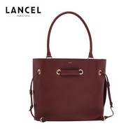 LANCEL 兰姿 LE HUIT 女款 单肩 手提包 牛皮革 A0964926TU 醋栗色 中号