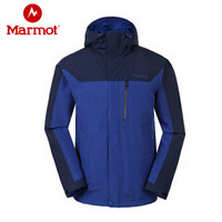土拨鼠（Marmot） 春夏户外防水透气耐磨男式冲锋衣S50660 海蓝/北极蓝3901 M（欧码偏大）