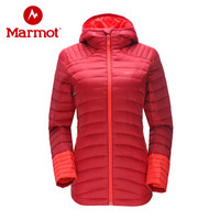marmot/土拨鼠户外防风舒适保暖700蓬女式羽绒服 铁红色/红色5803 L 欧码偏大