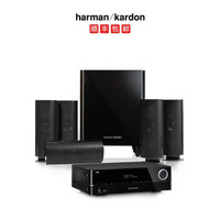 哈曼卡顿（Harman/Kardon） 60BQ+哈曼卡顿151S功放音响音箱5.1家庭影院电视音响 黑色
