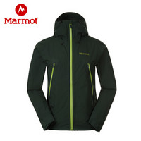 土拨鼠（Marmot） 秋冬新款戈尔防风防水男单层冲锋衣 深杉绿4741 XXL