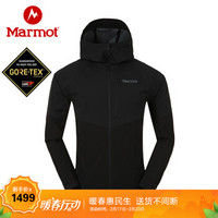 土拨鼠（Marmot） 春夏户外戈尔防风防水耐磨M2男软壳衣 黑色001 XL（欧码偏大）