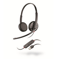 缤特力（Plantronics） C325/M头戴式话务耳机 线控耳机耳麦 降噪耳麦双接口 听力保护 C325M USB+3.5MM/双耳