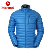土拨鼠（Marmot） 户外800蓬鹅绒男式轻量保暖羽绒服 亮蓝色3695 XL 欧码偏大