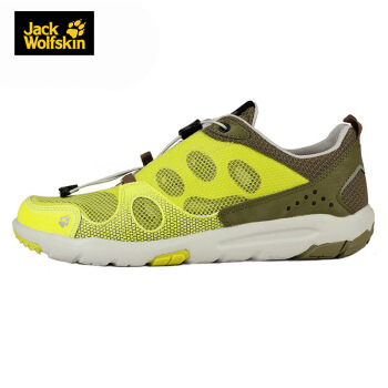 狼爪 男士户外舒适耐磨防滑透气轻便越野鞋溯溪鞋4018921 4018921-4088/极光绿 43/9