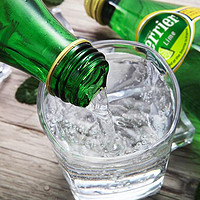 perrier 巴黎水 法国原装进口 青柠味气泡水矿泉水 330ml*24瓶