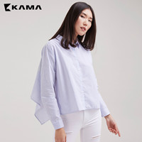 KAMA 卡玛 7218855 女士条纹衬衫
