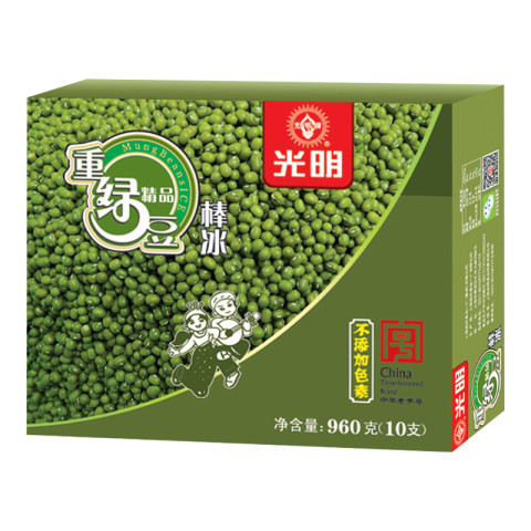 冷饮雪糕_光明 精品重绿豆棒冰 96g*10支 *7件多少钱-什么值得买