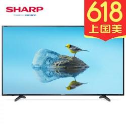 夏普sharp60a3uk60英寸4k超清日本原装液晶面板智能电视黑色