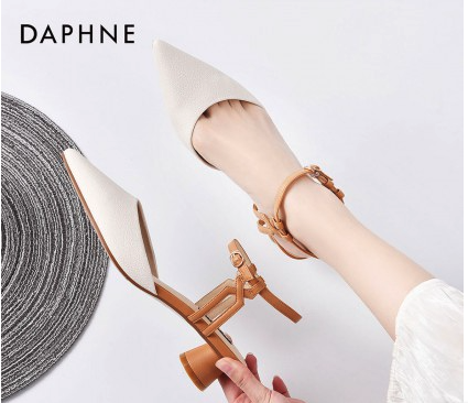 daphne达芙妮2040204110102女士露跟单鞋