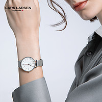 LARSLARSEN丹麦进口小银表 拉尔森简约气质小众轻奢女士手表ins风