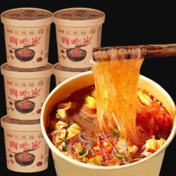 馋味时光 嗨吃家酸辣粉 105克*6桶
